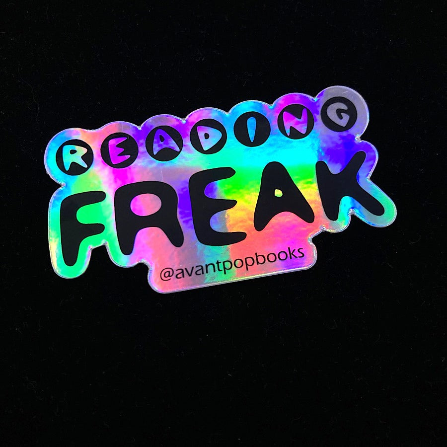 Reading Freak Holographic Sticker image 0
