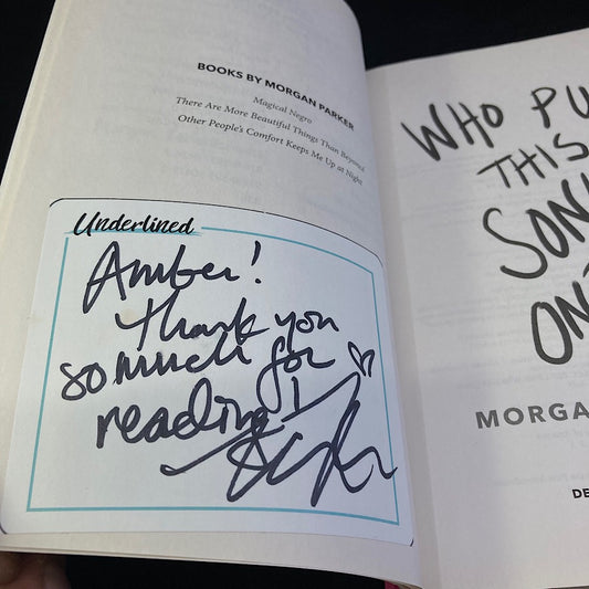 Who Put This Song On by Morgan Parker (Advanced Reader's Copy) image 1