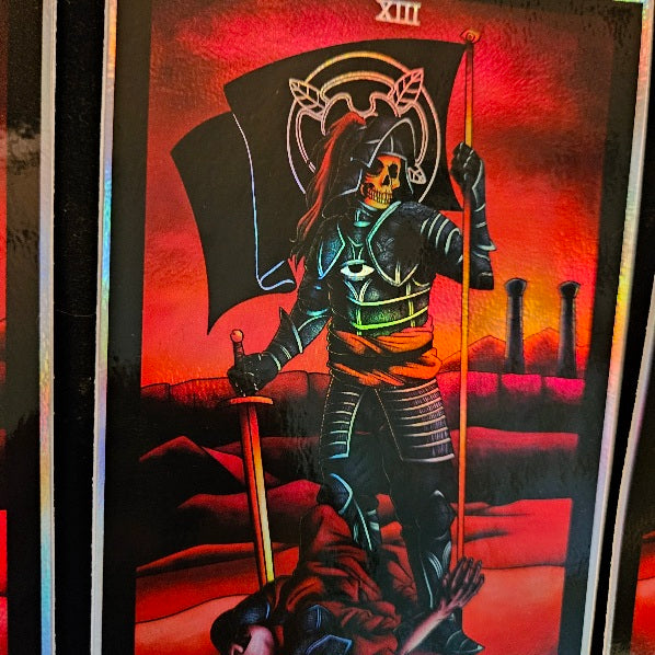 Death 6" Holographic Sticker Art by Seth Singer image 1