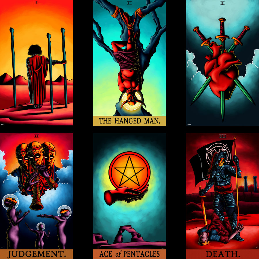 Avantpop 78-Card Tarot Deck with Slide Case Art by Seth Singer image 1