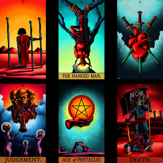 Avantpop 78-Card Tarot Deck with Slide Case Art by Seth Singer image 1