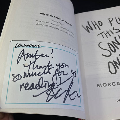 Who Put This Song On by Morgan Parker (Advanced Reader's Copy) image 1